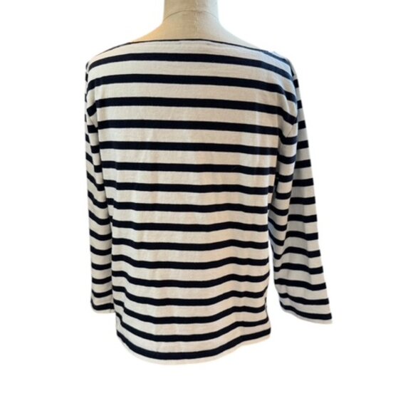 Classic mariner cloth boatneck T-shirt in stripe - Picture 5 of 7
